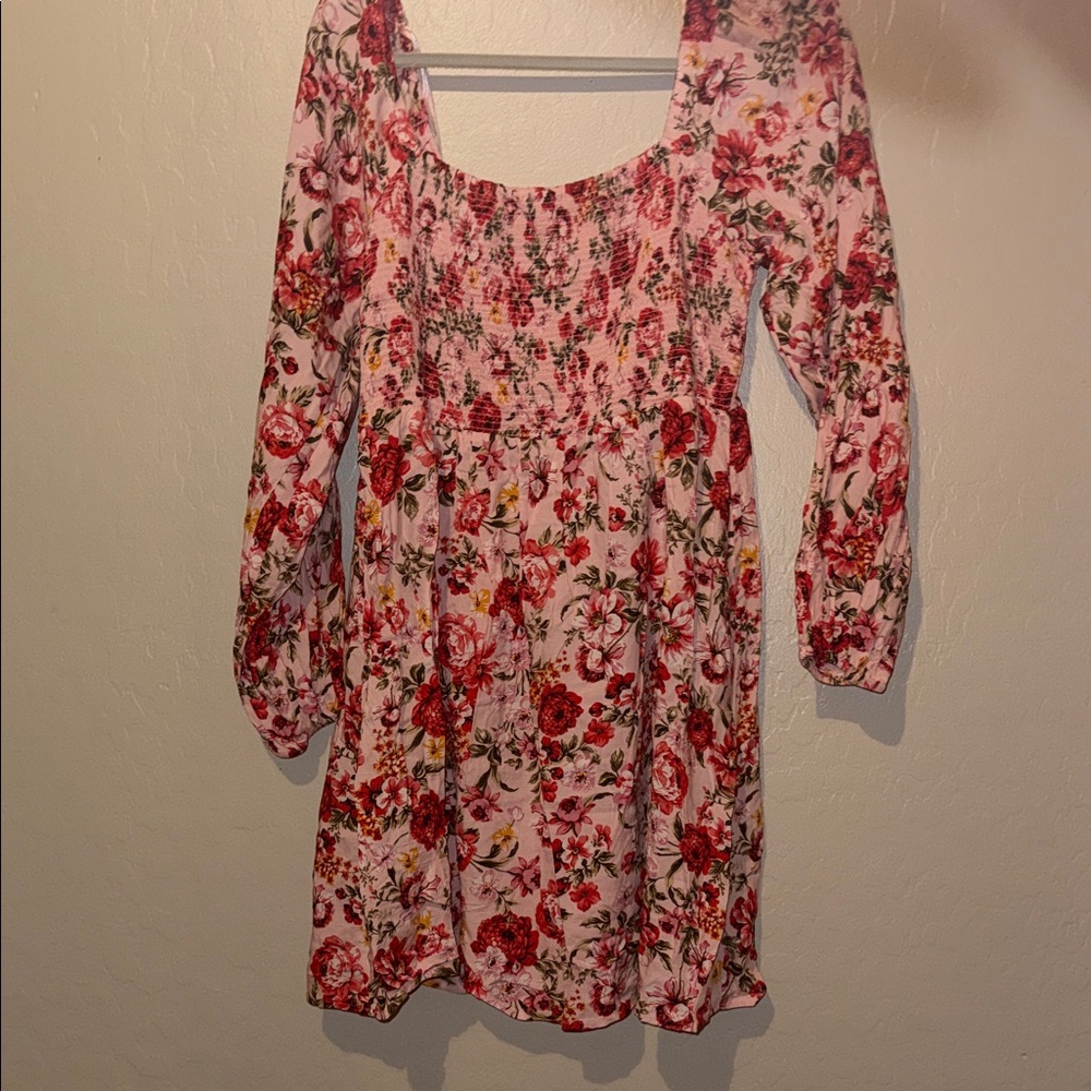 Floral Long Sleeve Dress